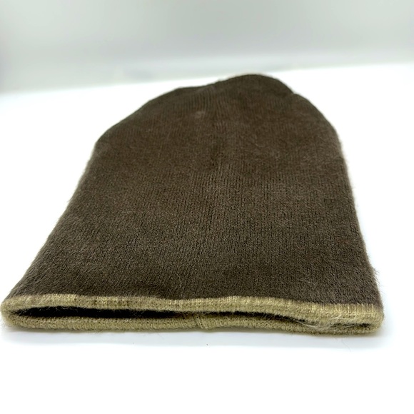 Dark cream n dark coffee beanie cap hat handmade Ecuadorian brand new alpaca - Picture 3 of 6